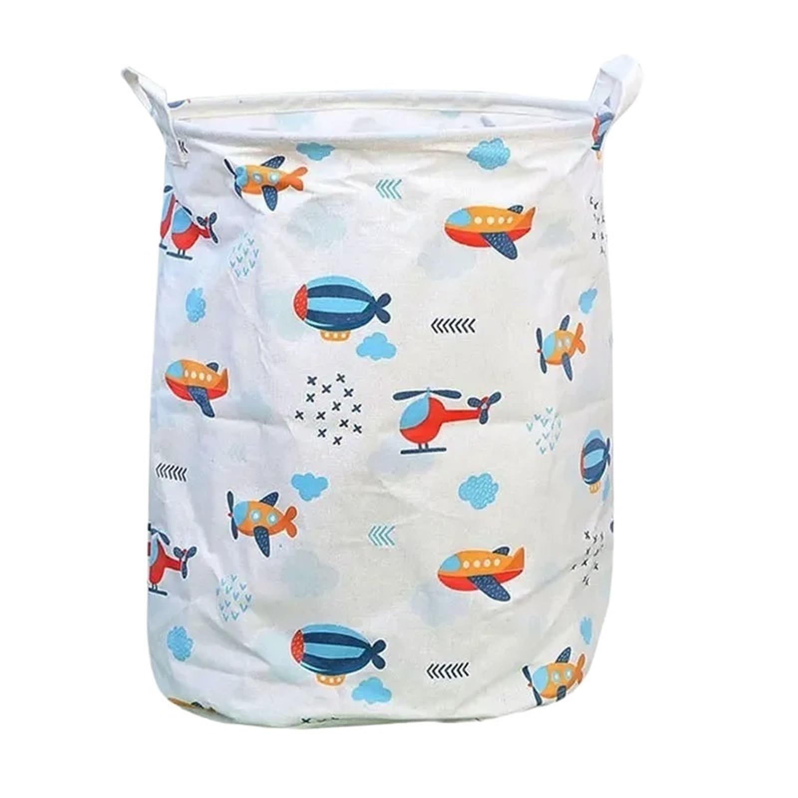 Storage Basket Foldable Fabric Laundry Bucket For Bedroom(Color2)