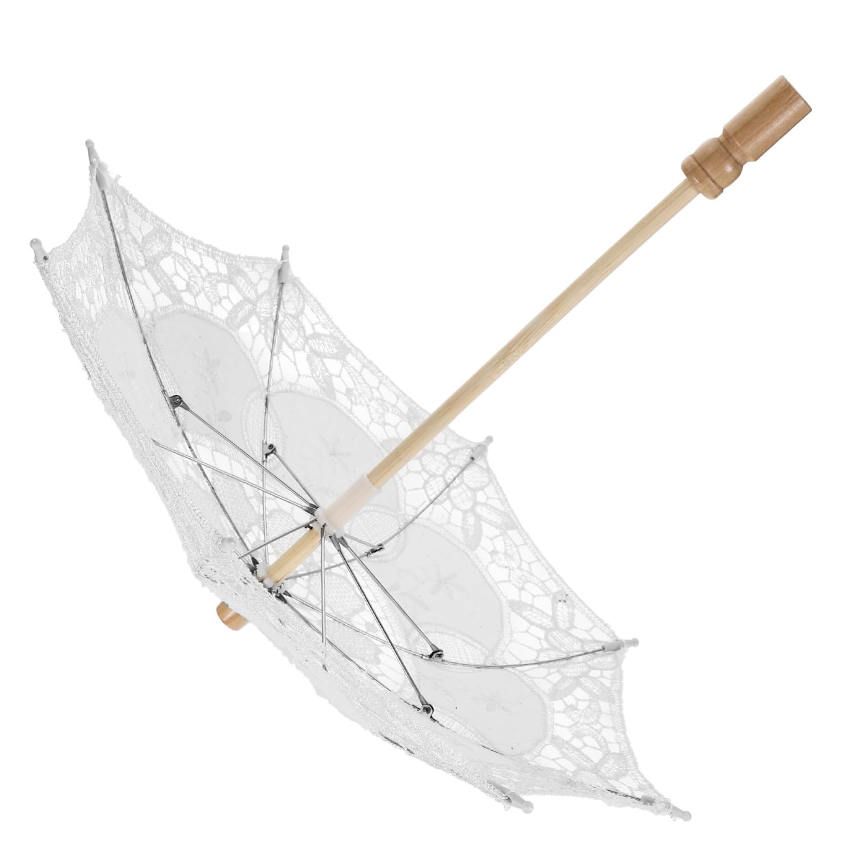 BESTonZON 3 parasol ślubny ślubna parasolka elegancka parasolka Dekoracja ślubna z welonem ślubnym wystrój vintage parasole na deszcz parasole ślubne rekwizyt parasola gotyk