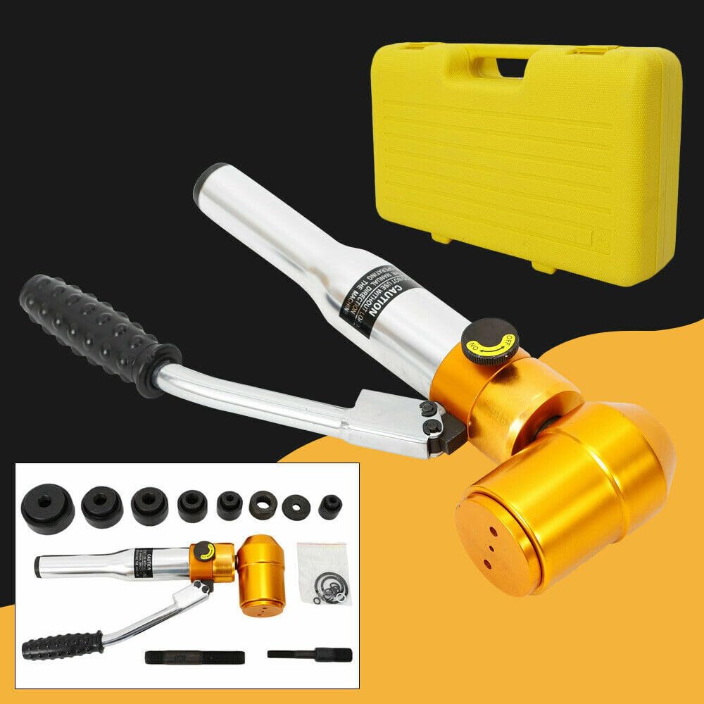Set di perforatori idraulici per lamiere manuali, fustellatura in lamiera di acciaio perforatrice Φ 22-60,8 mm utensili idraulici