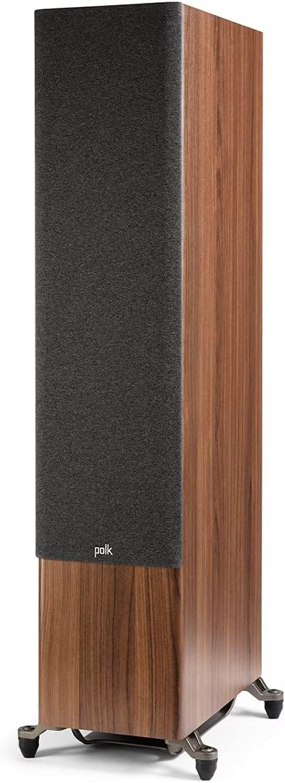Polk Reserve Series R700 Floorstanding Tower Speaker, Features 1" Pinnacle Ring Tweeter, 6.5" Turbine Cone Woofers, Dual 8" Long-Throw Drivers, Hi-Res Certified, IMAX Enhanced, Adjustable Feet Brown : Electronics