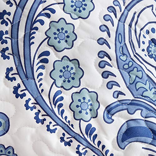 Sleep Zone 3-Piece Printed Quilt Set - Full/Queen Size (2 Pillow Shams) - Lightweight Reversible Bedding Coverlet Set For All Season (Classic Baroque Pattern) #TOP5