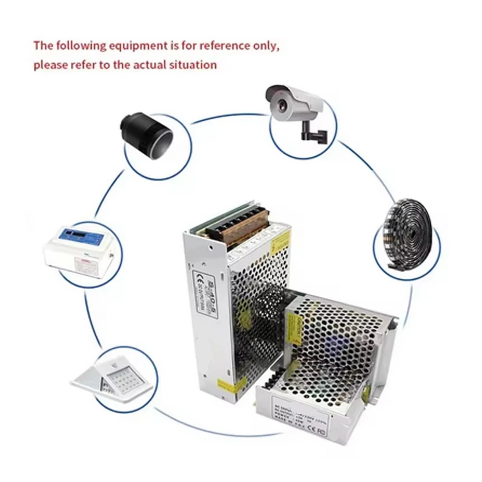 Fuente De Alimentación Conmutada 110V 220V A 5V 12V 24V Fuente De Alimentación Universal AC DC 1A 2A 3A 5A 6A 10A 20A Transformador SMPS Fonte(48V,10A)