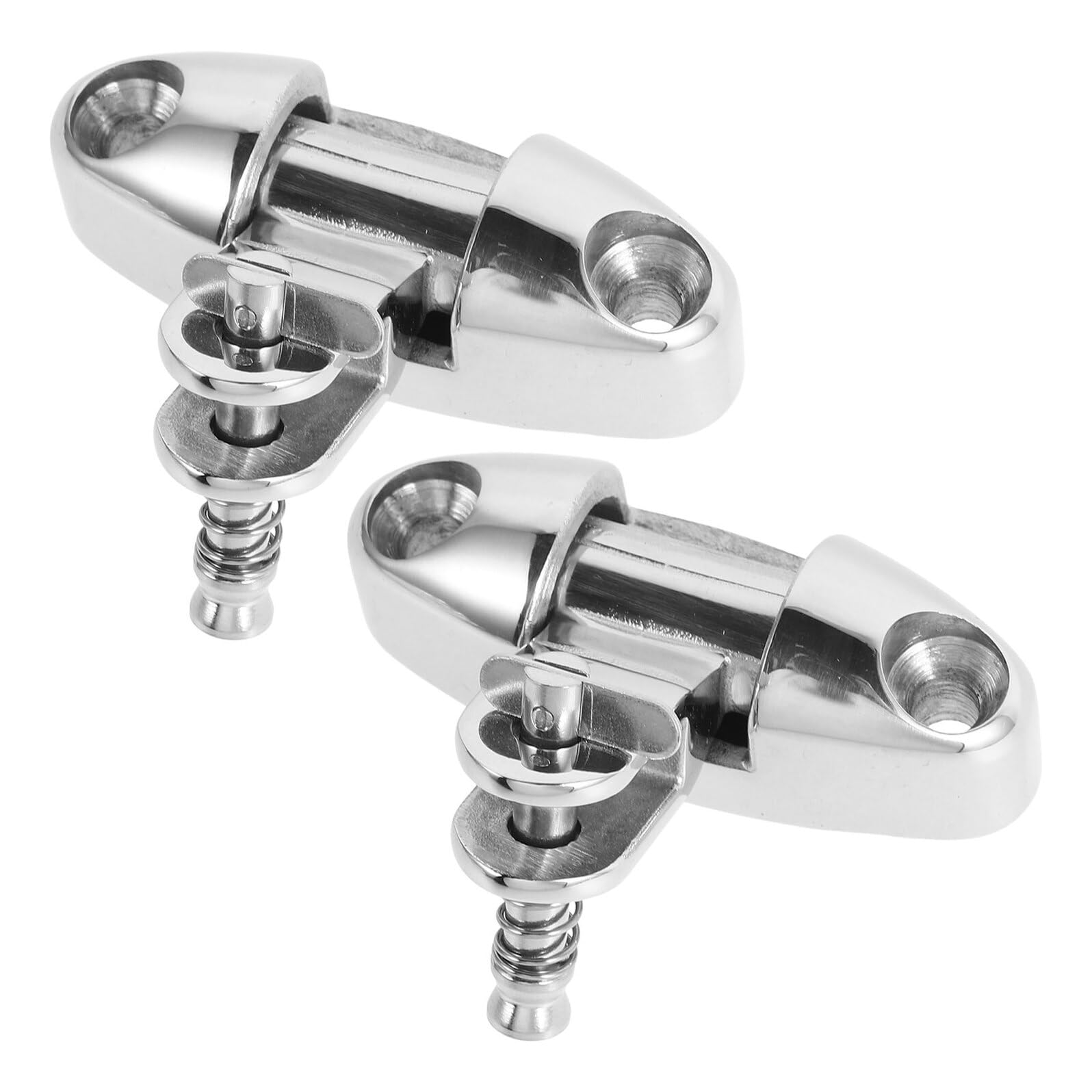 ERINGOGO Cerniera Girevole 2 Pezzi in Acciaio Inox per Copertura Barca | Finitura Argento, Accessorio per Coperture Regolabili, Adatto a Impieghi Marini All'aperto