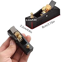 Vista 2 de Mini cepilladora de madera - Cepilladora manual de 3.2 pulgadas para carpintería, plano de corte de madera de fondo plano, plano de mano de bloque