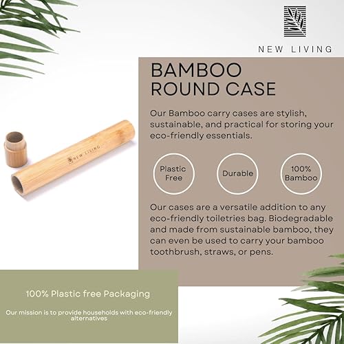 Miniatura 4 de Soporte para cepillos de dientes de bambú | Estuche de transporte de cepillos de dientes de bambú | Estuche para cepillos de dientes | Producto