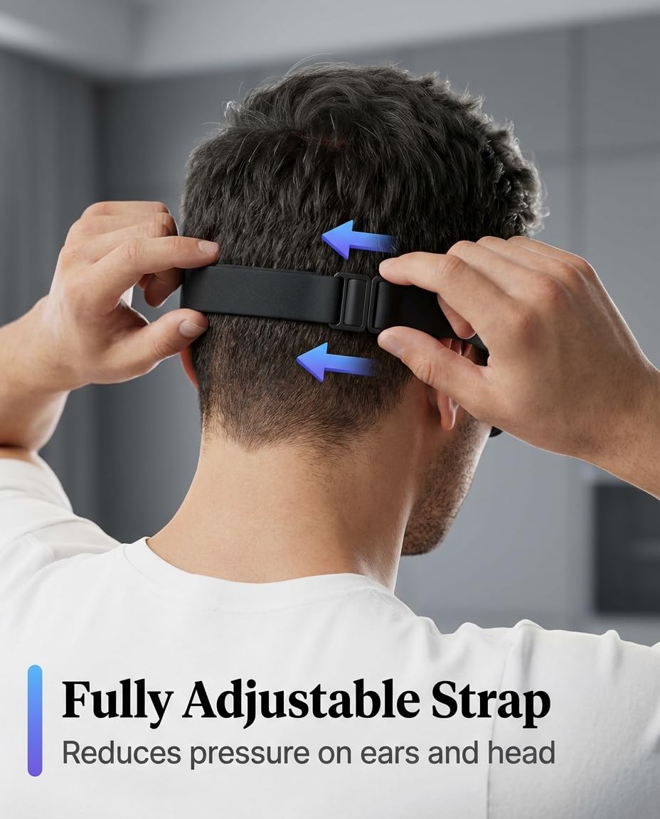 Antifaz para bloquear la luz del sueño: máscara ligera contorneada 3D para extensiones de pestañas, correa ajustable, lavable, cero presión, perfecta para hombres y mujeres, avión, viajes, yoga