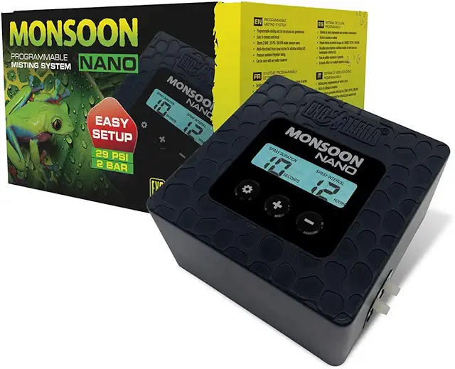 Exo Terra Monsoon Nano - Programmierbares Beregnungssystem für Terrarien und Gewächshäuser