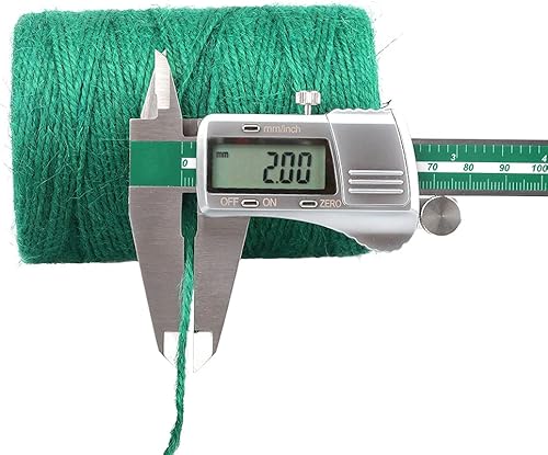 Vista 24 de Cordel de yute natural para arte, manualidades y navidad, cordel de embalaje duradero Gris