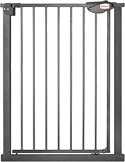 UBRAVOO Baby Gate for Dogs,Height 100CM Door Safety Gate for Child 76-84 cm Wide Auto Close Triple Lock Open Keep Stair Gate(Black)