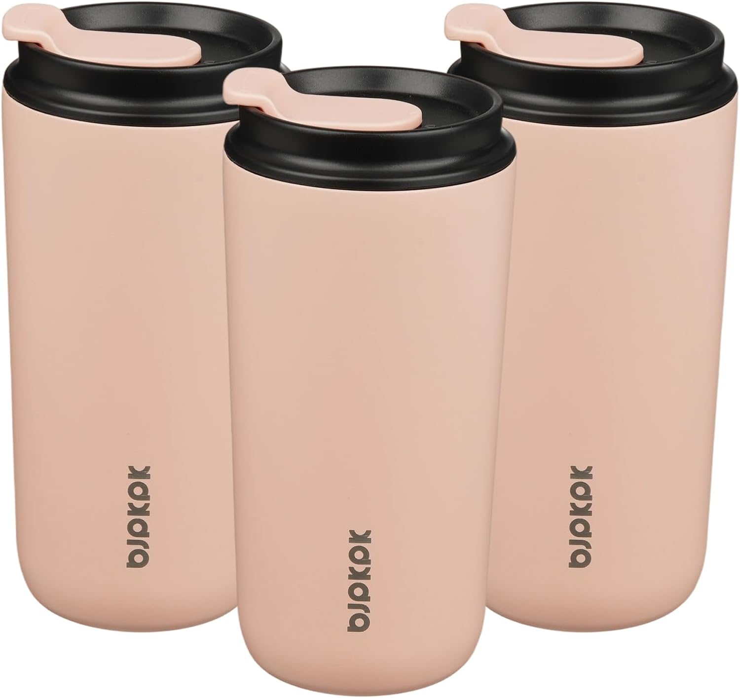 BJPKPK 16oz Insulated Tumbler with Lid,Travel Coffee Mug Stainless Steel,Leakproof Reusable Thermal Cup for Cold and Hot Drinks,Forest Green