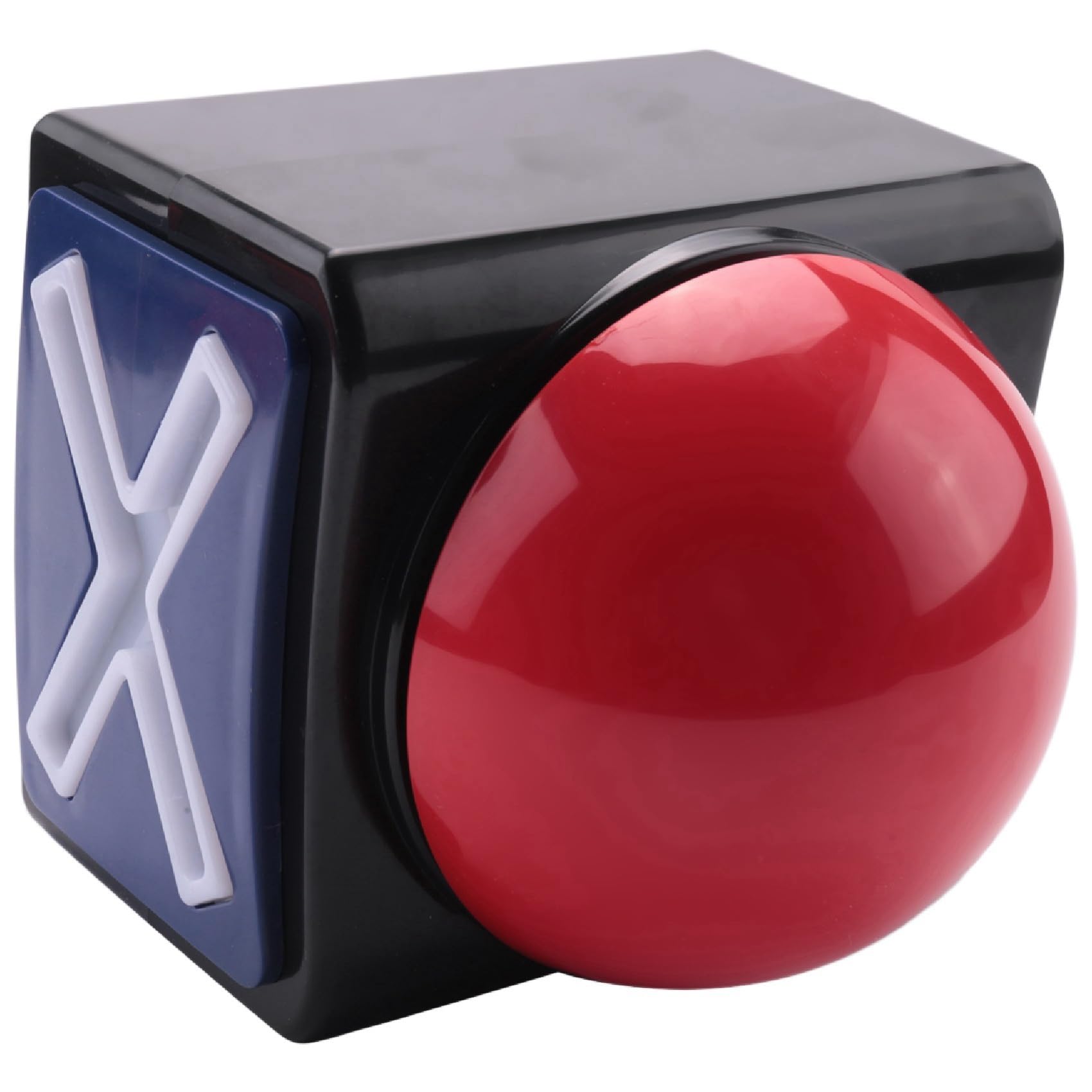 Jevina Lot De 2 Buzzer Avec Son Et Lumière - Quiz, Trivia, Jeux De Société - Pile AA Non Incluse - Noir Et Rouge