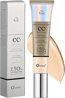 O'CHEAL Base CC con SPF 50+, hidratante de co...