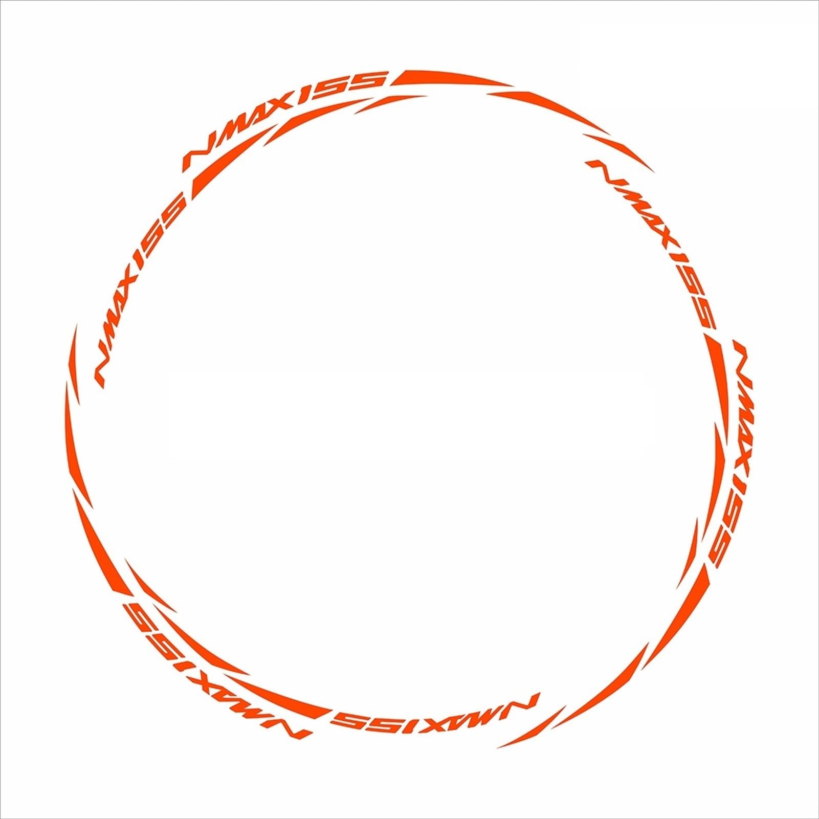 Reflective Wheel Sticker Rim Decals for Yamaha Nmax 155 2020 2021(Color8)