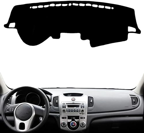 Miniatura 9 de Tapete de estilo de coche para KIA Forte Cerato 2009-2012 2013 TD Dashboard Cover Mat Mat Mat Anti-UV Protector Parasol Accesorios Alfombra Negro
