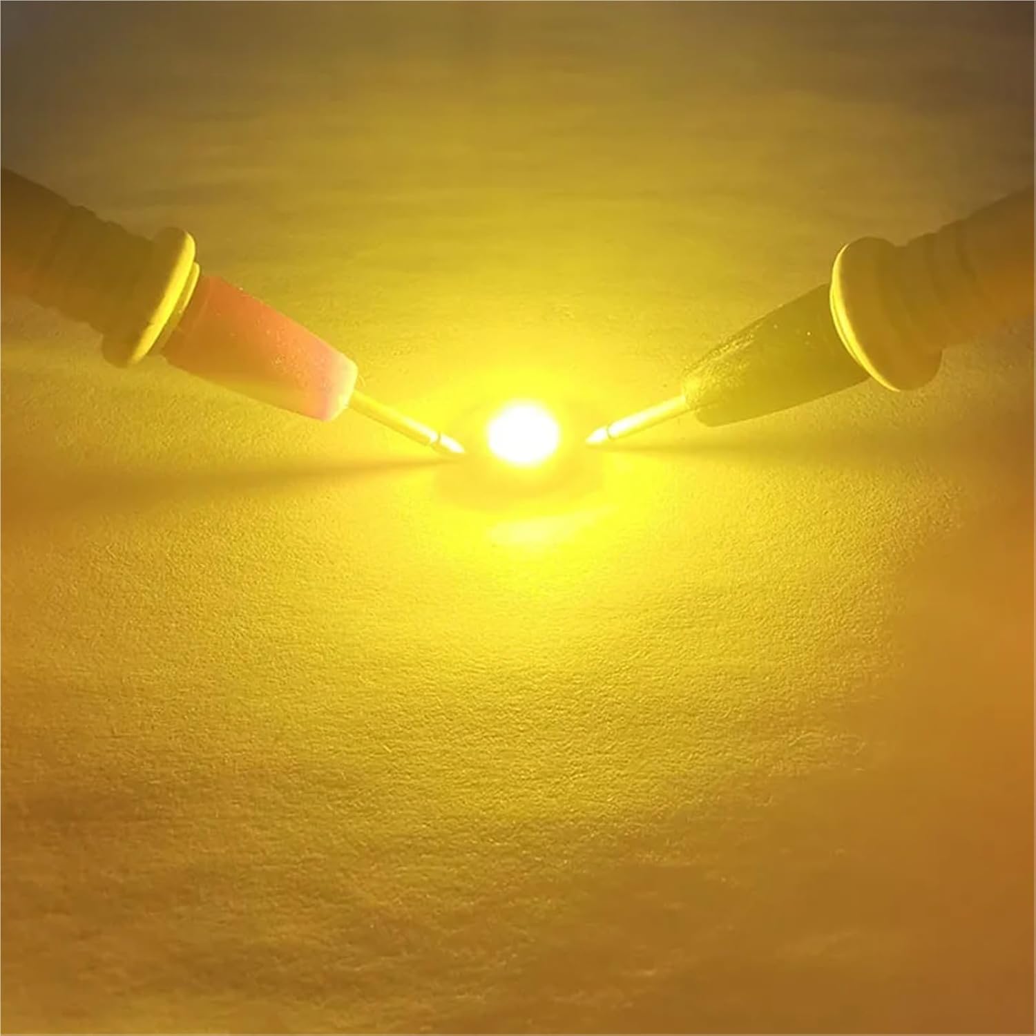 100pcs LED 1W 3W Watt LED Light Emitting Diode Headlight Power LED Flashligh for Spotlight Downlight Lamp LED Bulb DIY(Yellow 2000K,3W 100pcs 3.6-3.9V)