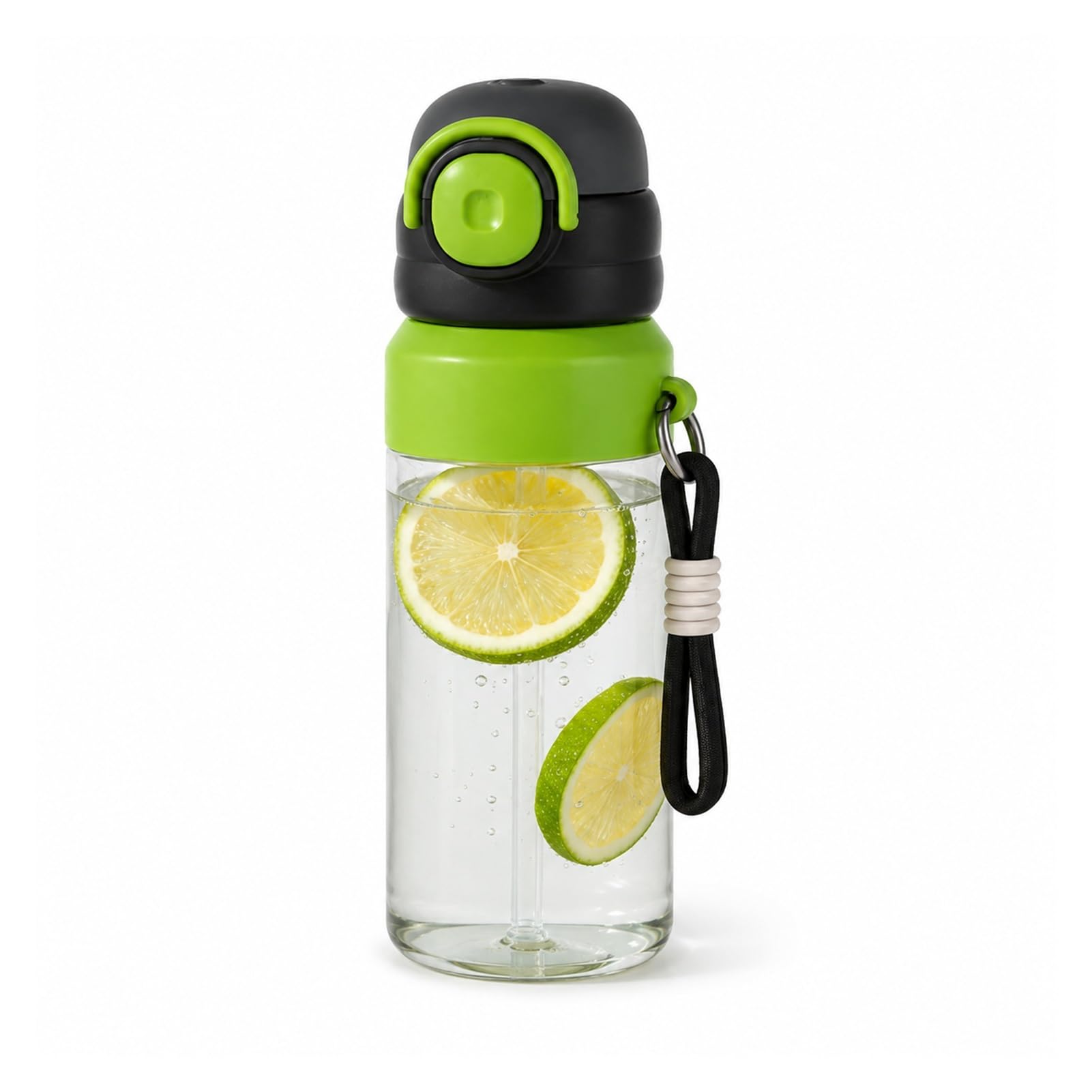 Botella de deporte con atomizador 2 en 1 y capacidad de 790ml en color verde