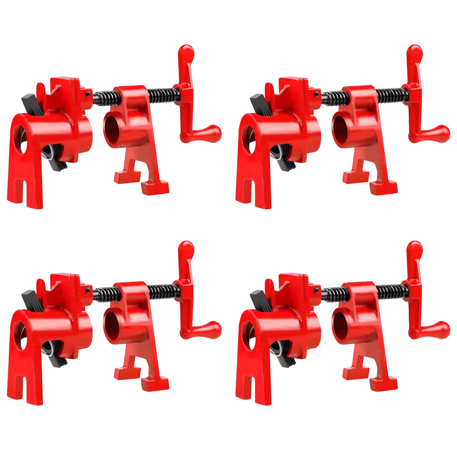 4 Piezas Abrazadera de Tubo 3/4" para Carpintería - Sargentos de Metal