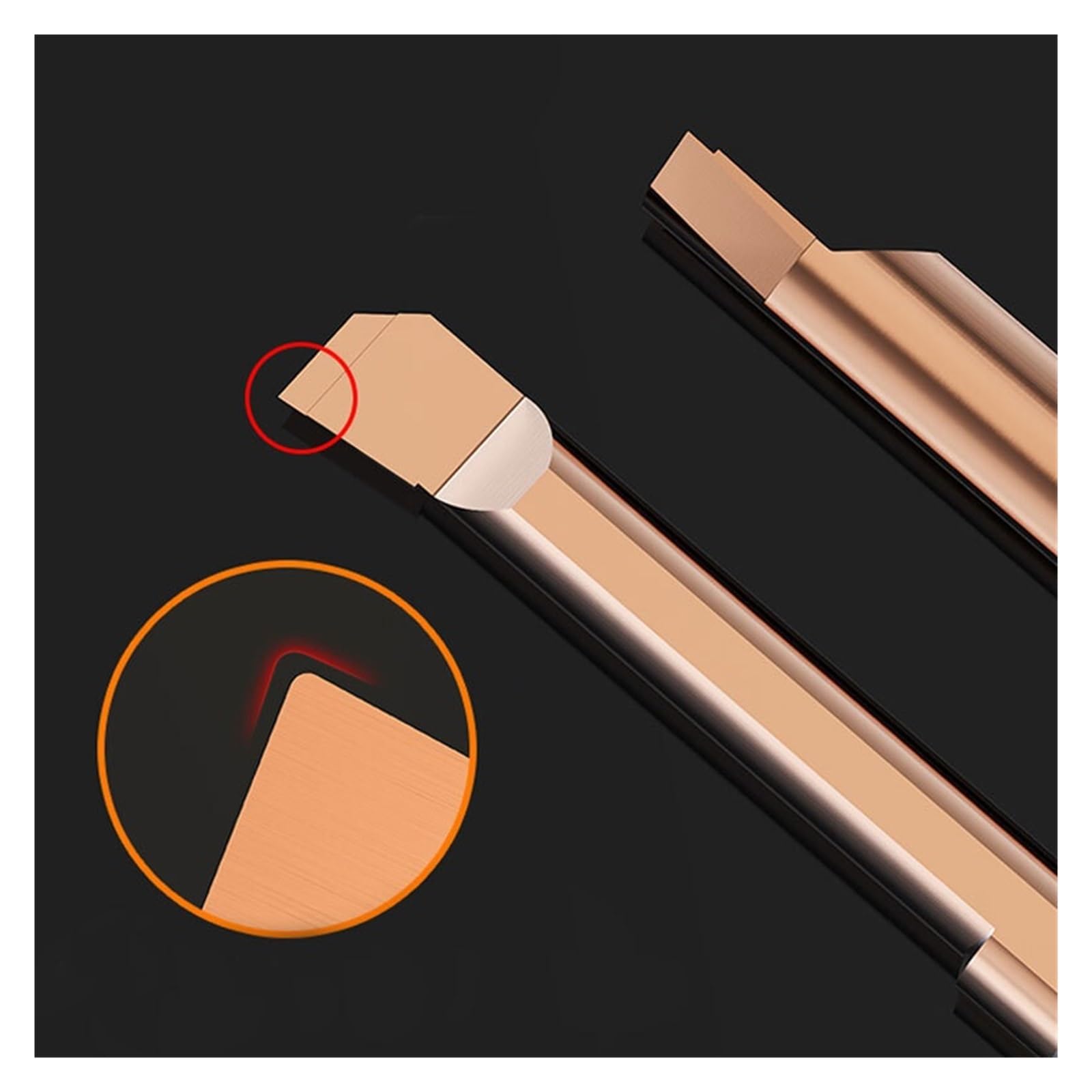Strumento di alesatura a foro piccolo Fresa in carburo MTR MUR Utensili per tornio a foro piccolo, mini utensile per foratura, per acciaio, 1 pezzo (MUR 8R0.2 L30)