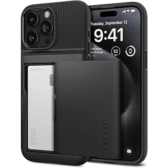 Spigen iPhone 15 Pro Case Slim Armor CS Black