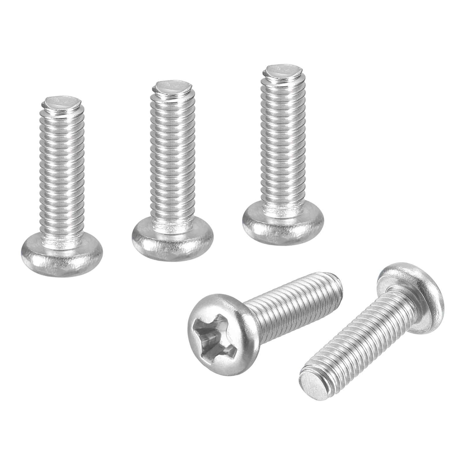 DTGN M3-0.5x10 Pan Head Machine Screws - 60pcs - Good for Machinery - 304 Stainless Steel Phillips Machine Screws Bolts - Silver โ image 1