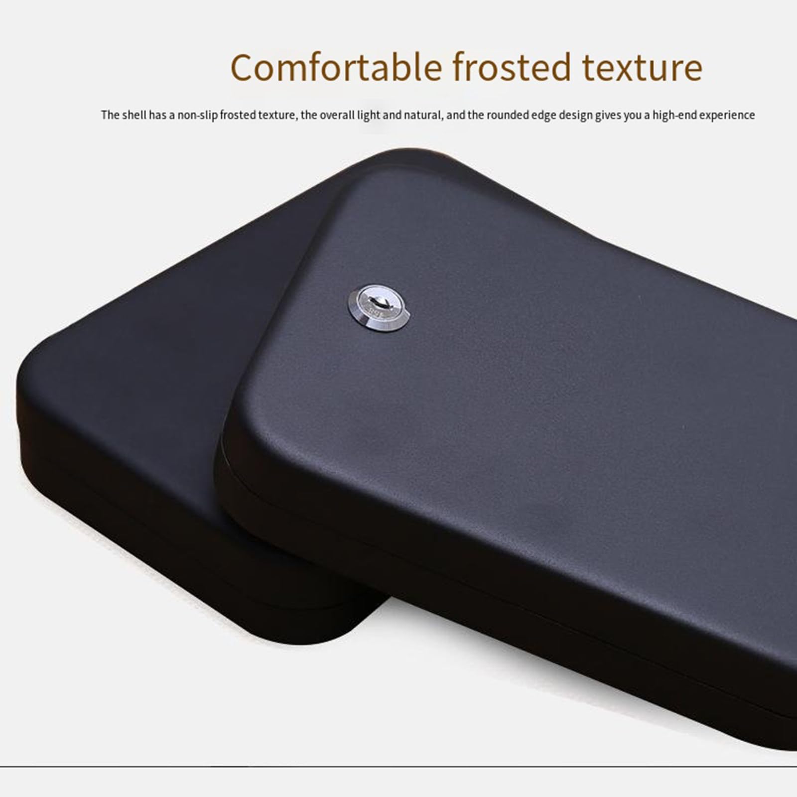 Cassetta di sicurezza per chiavi portatile Mini cassaforte con corda d'acciaio Mini antifurto per gioielli Cassaforte per gioielli Cassaforte per auto Cassetta portachiavi antifurto,Black
