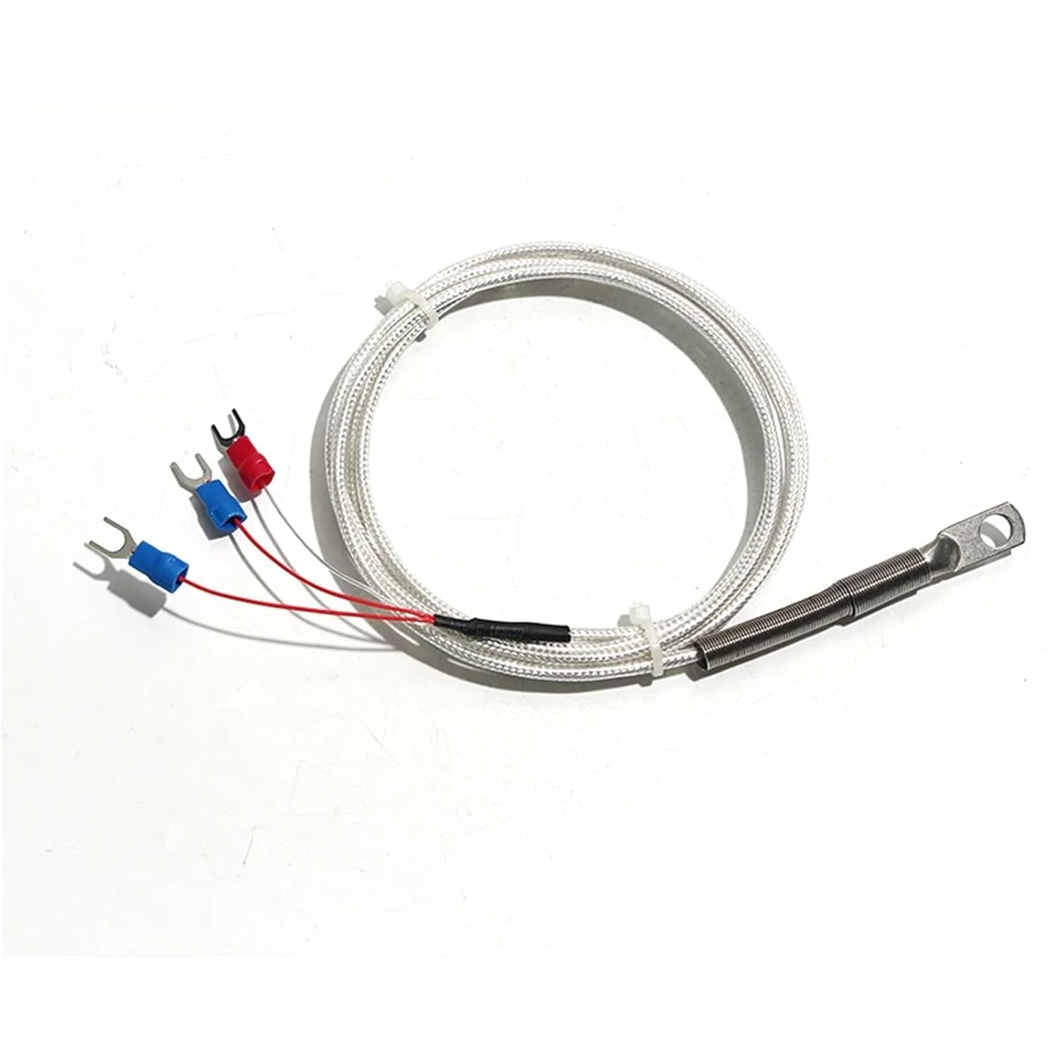 5/6mm Hole Washer PT100 Type Thermocouple Gasket Probe 1-10M Cable for Industrial Sensor 1Pcs(5mm Cable1M)