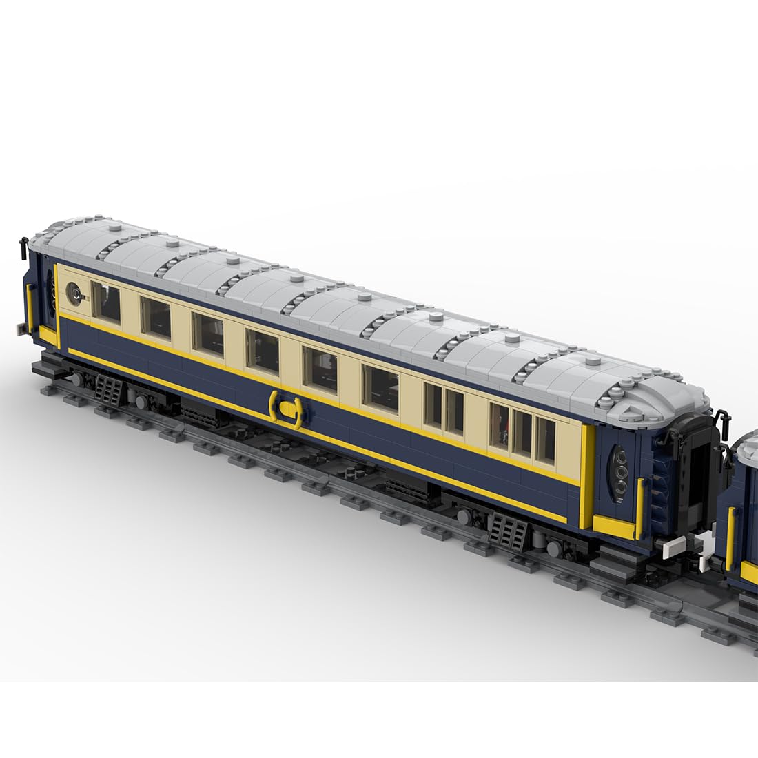 Zestaw klocków do budowania lokomotywy, Orient Express CIWL, luksusowy model kolejowy w stylu vintage z lokomotywą parową SNCF 290 G 353 i Lx1929, zestawy pociągów MOC, wersja statyczna, 3455 szt