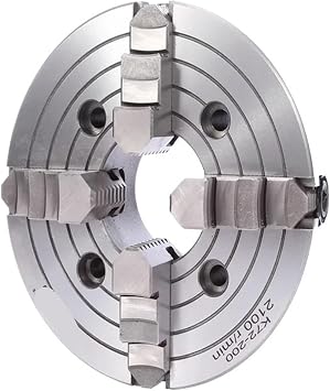 Lathe Chuck 200mm 4 Jaw Independent Chuck K72-200 Metal Lathe Chuck Scroll Chuck