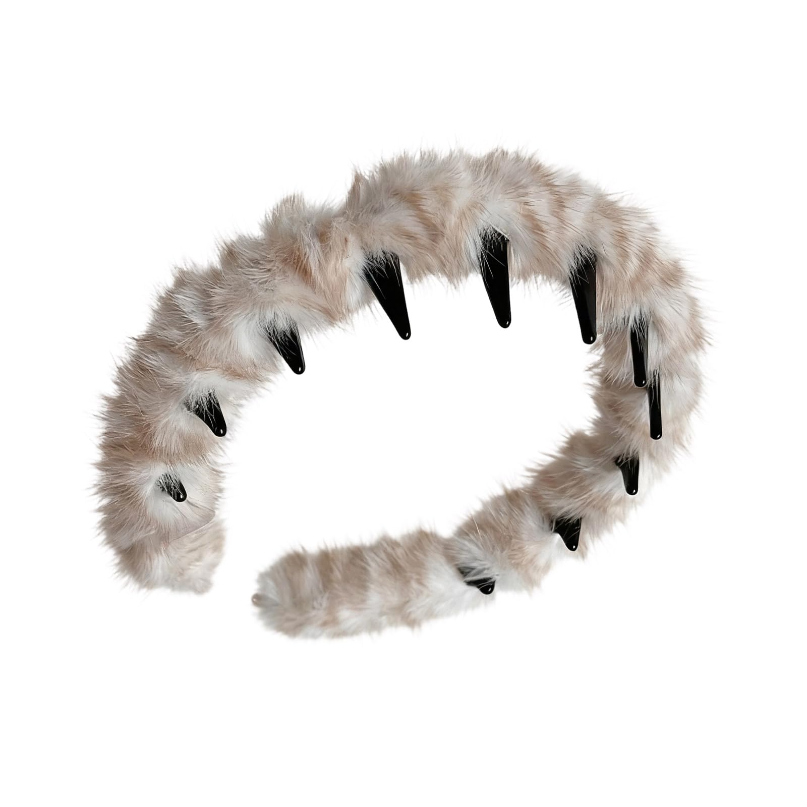 MICFENY Waved Design Fuzzy Headband Nonslip Teeth Grip Lightweight Hairband Fashion Hair Decoration For Daily Use And Sports