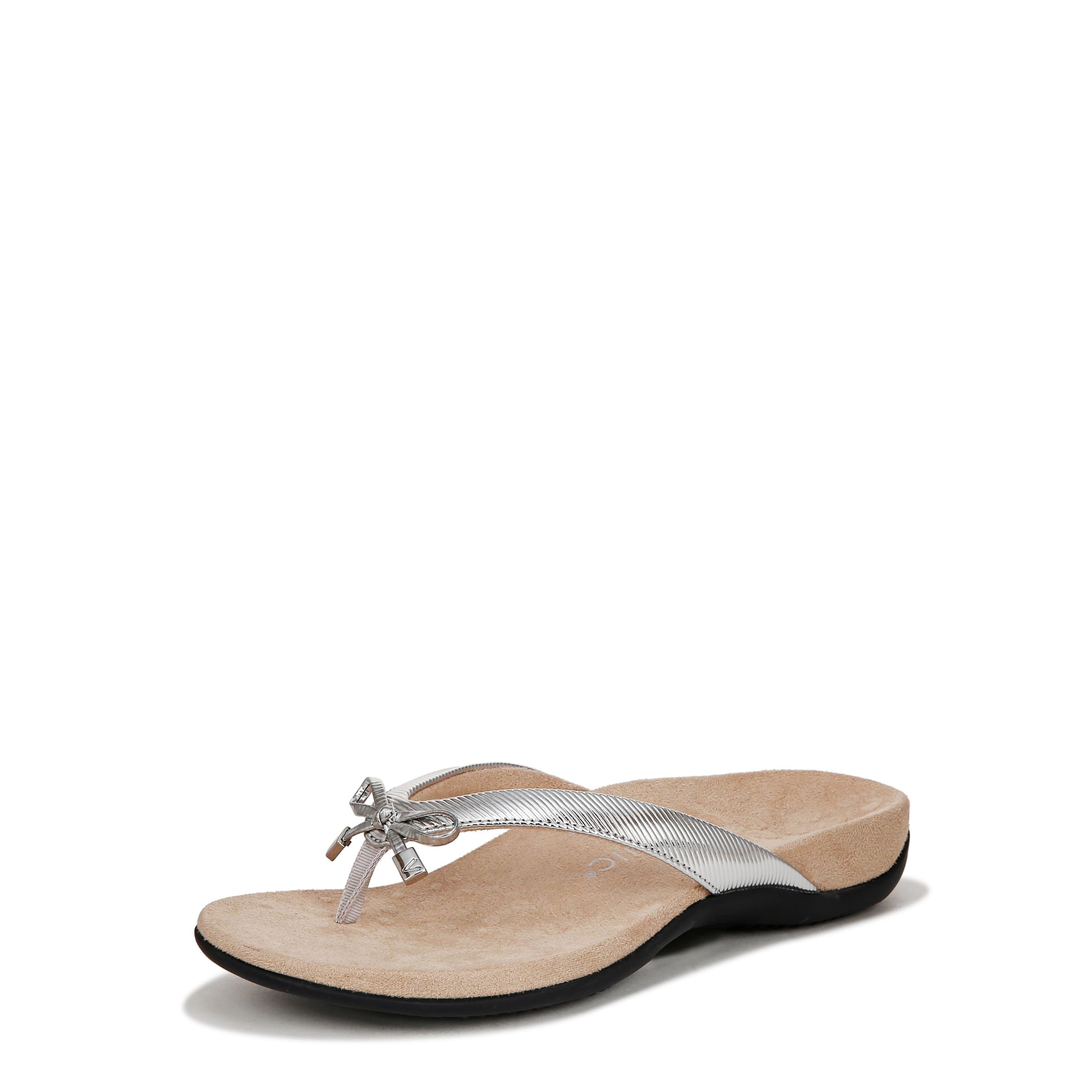 Vionic Women's Rest Bella Toe Post Sandal- Supportive Ladies Orthotic Sandals that include Three Zone Comfort with Arch Support- Flip Flop for Ladies,