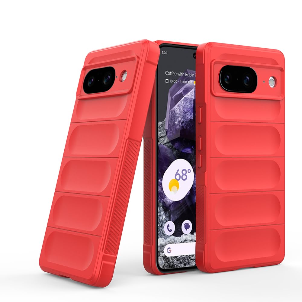 Casotec Back Cover for Google Pixel 8 5G | Full Camera Protection | Liquid Silicon Case | Flexible Bumper Case for Google Pixel 8 5G (Red) (B0CKYWWP2K) Amazon Price History, Amazon Price Tracker
