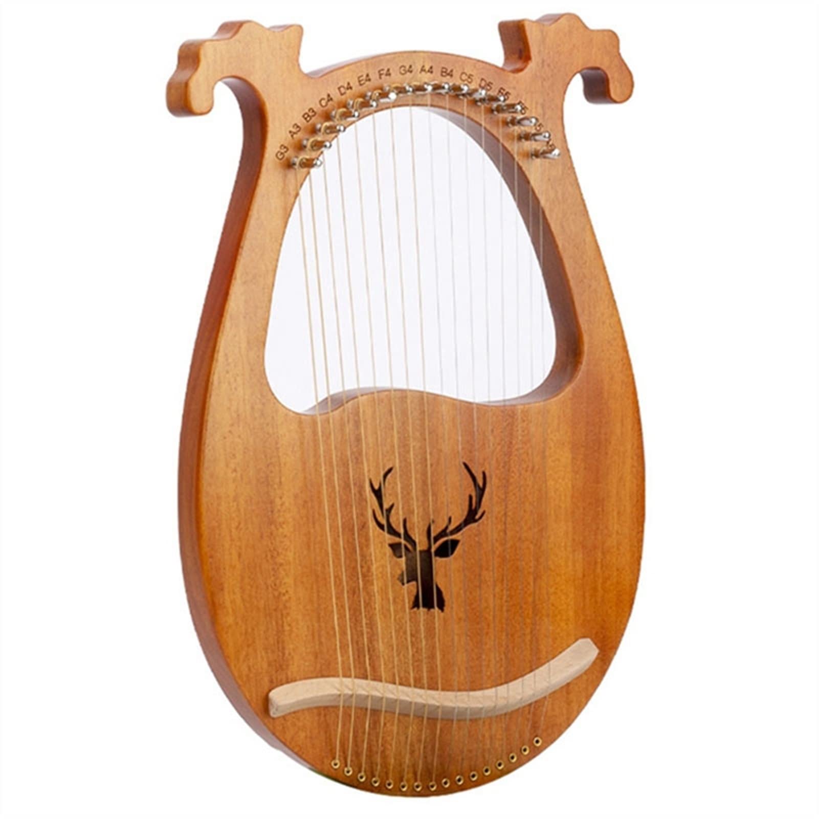 Arpa portatile Arpa in legno mogano Arpa 16 corde Arpa 16 toni Strumento musicale lira portatile