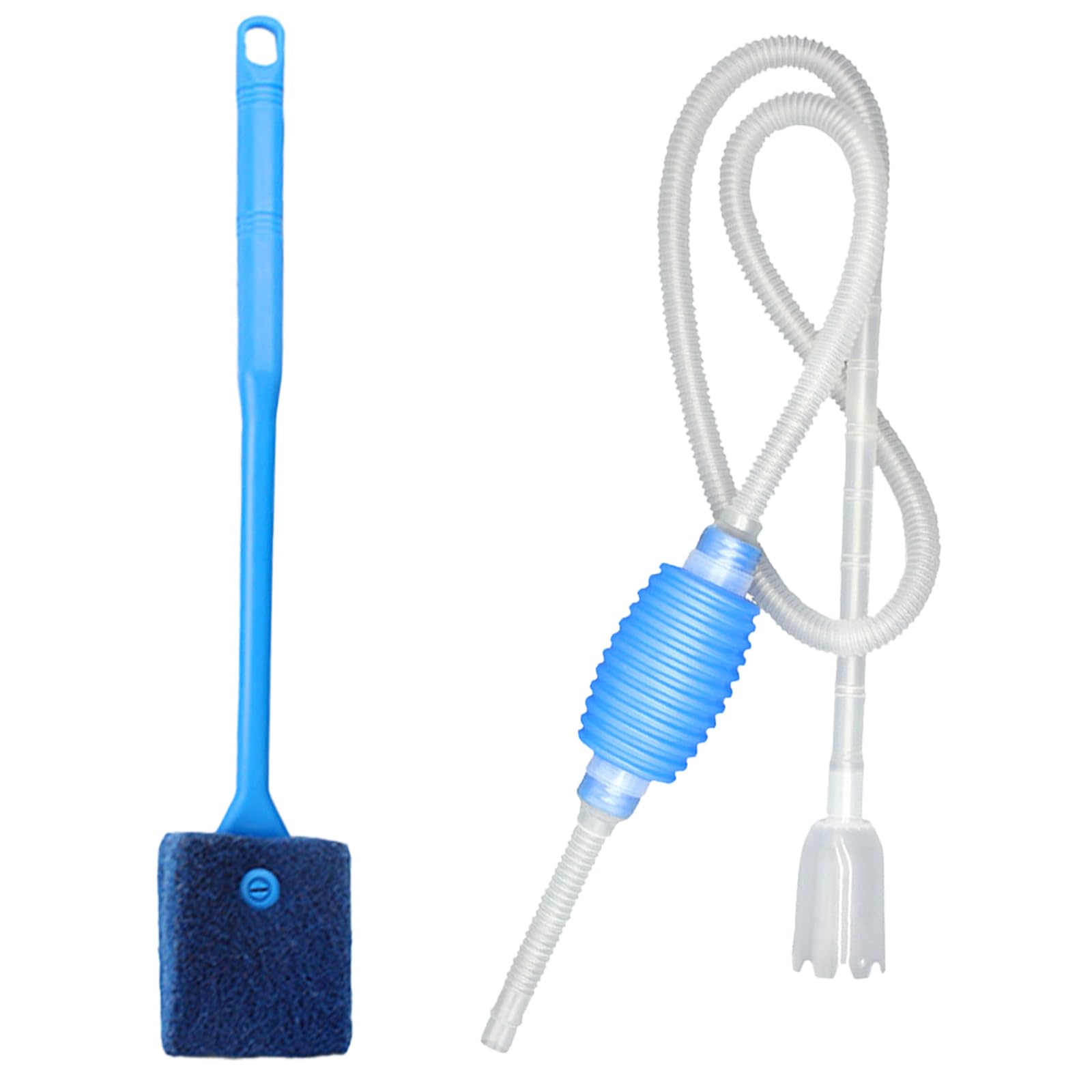 DALAETUS Aquarium Cleaning Kit, Includes Aquarium Pool Cleaner, Fish Tank Cleaning Siphon with Filter and Blue Brush, Gravel Siphon for Fish Tank and Vacuum Water Change