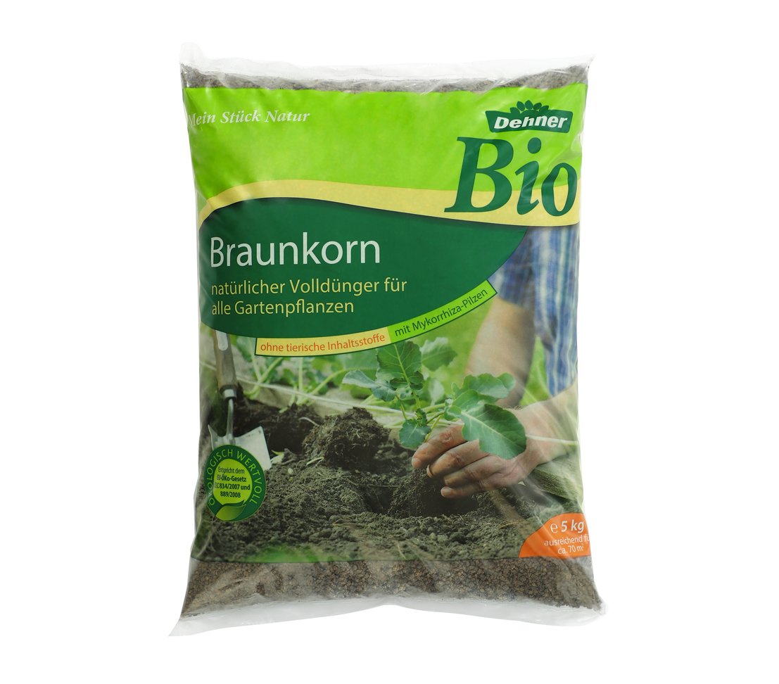Dehner Bio Dnger, Braunkorn, 5 kg, fr ca. 70 qm : Amazon.de: Garten