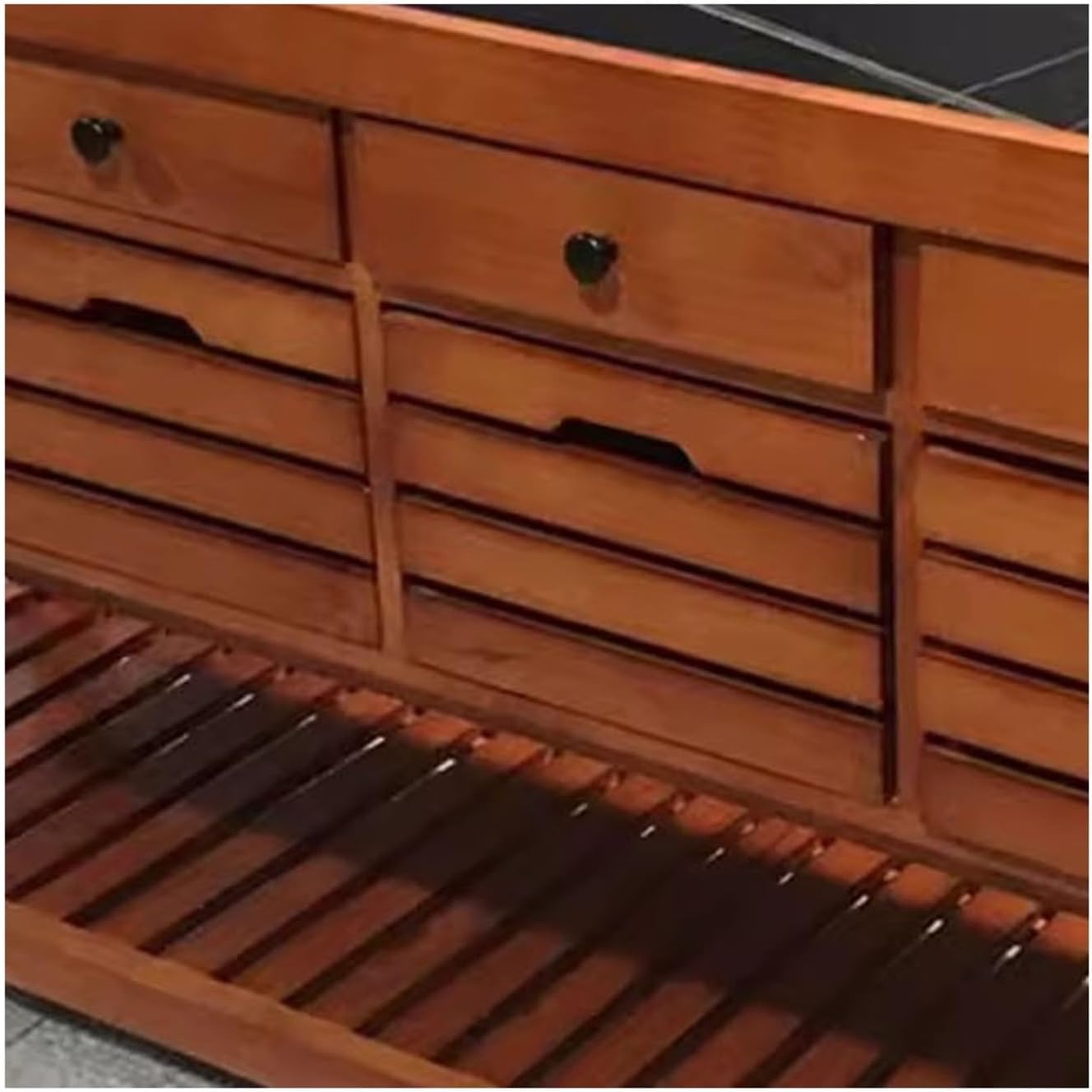 Sideboard Cabinet Retro Sideboard Cabinet Island Counter Kitchen and Household Mobile Storage Console Coffee Table
