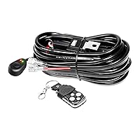Vista 18 de RIGIDON Kit de mazo de cables de barra de luz LED, interruptor basculante de 12 V, 18 AWG, relé de alimentación, cable automotriz para barra de luz