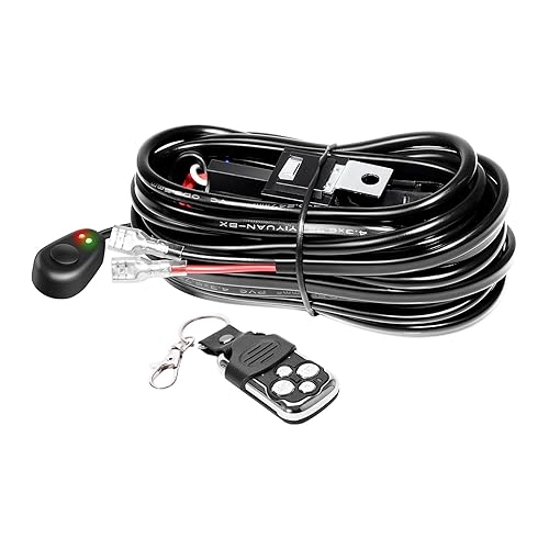 Miniatura 18 de RIGIDON Kit de mazo de cables de barra de luz LED, interruptor basculante de 12 V, 18 AWG, relé de alimentación, cable automotriz para barra de luz