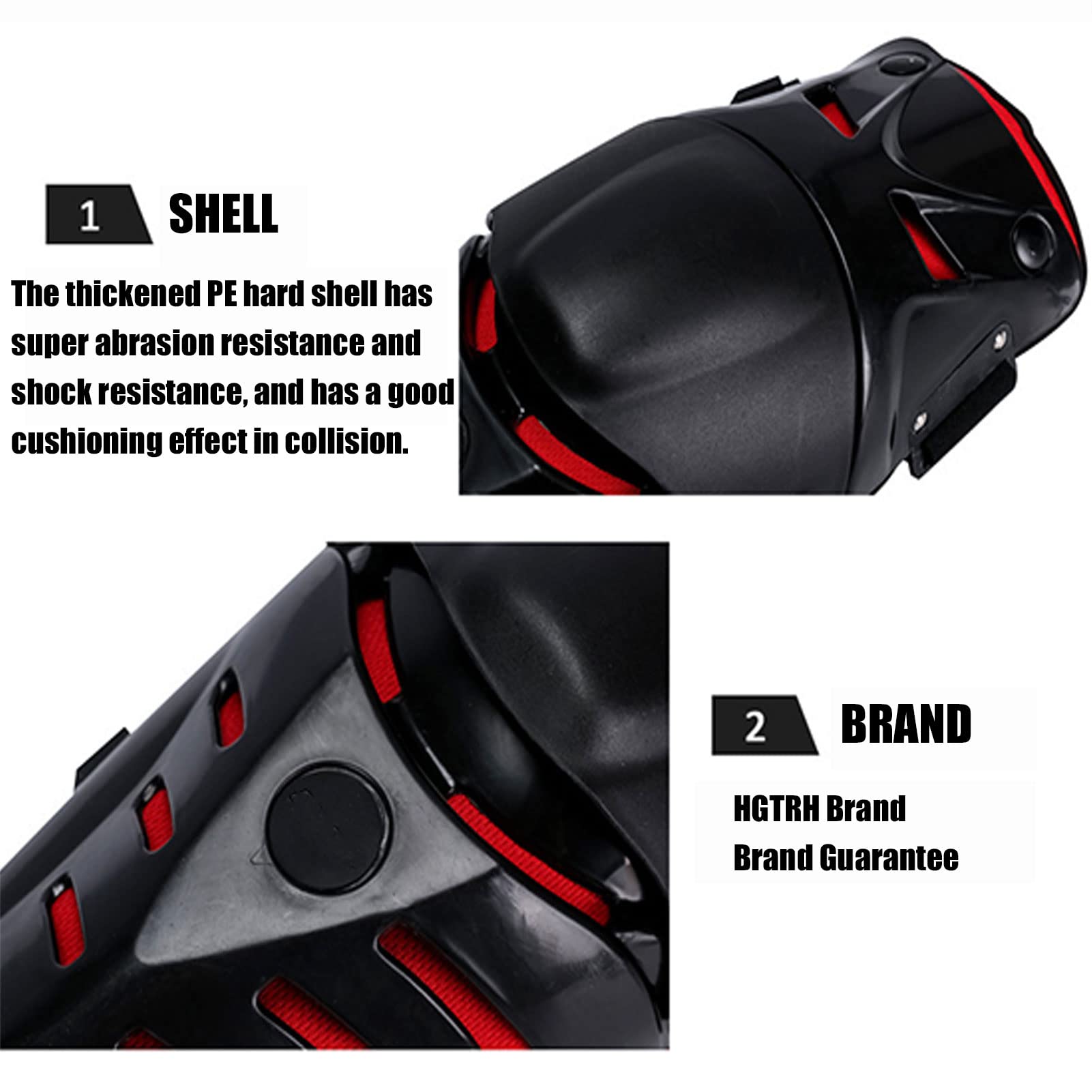 Protege Genoux Moto, Genouillères Moto Unisexe Réglable Design Ergonomique Anti-Crash Protection Antidérapante Protège -Tibias Pour Moto vtt, Equipement ​Moto Cross Pour Tout-Terrain Ski Patinage