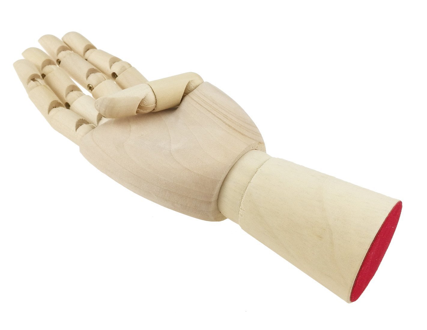 Mano in legno snodabile destra per artisti, schizzi, lezioni d'arte, espositore gioielli