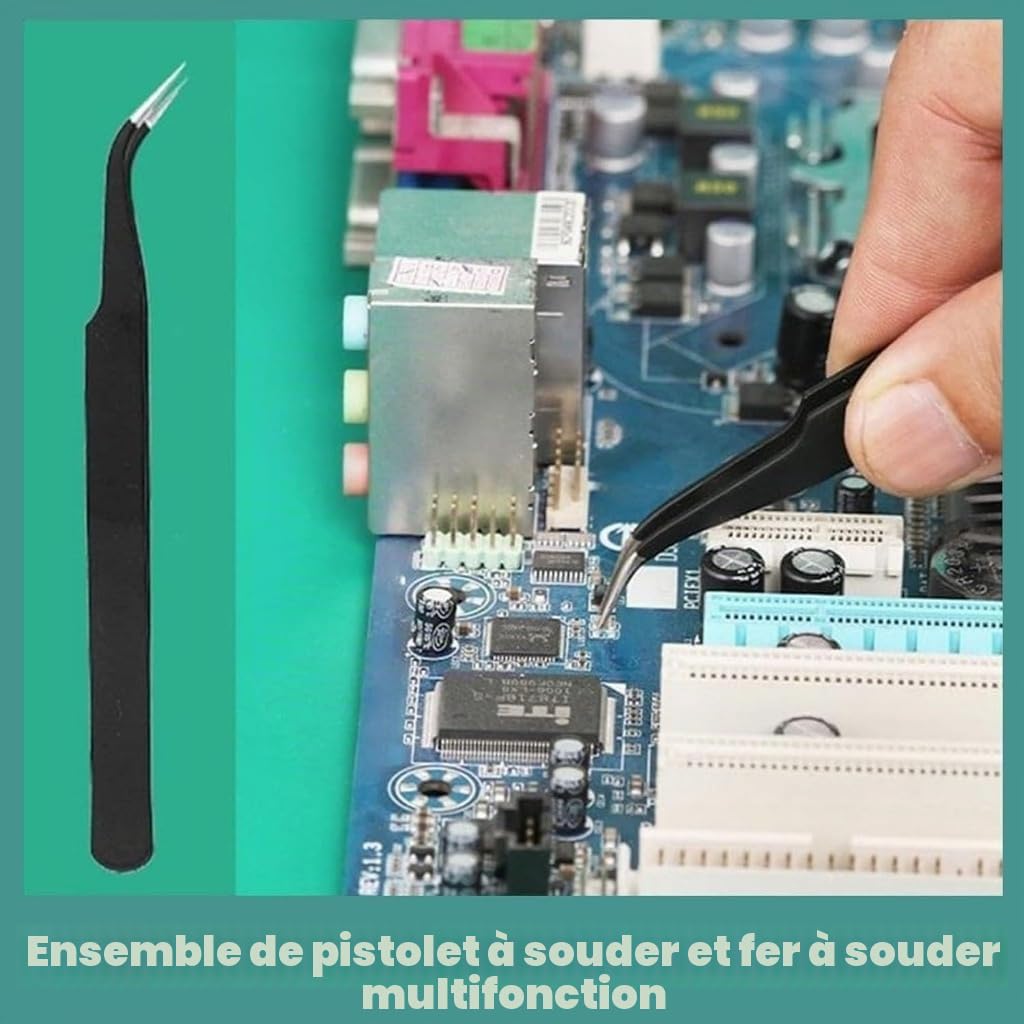 Outils de Soudage Laser Industriels Chauffés a L'intérieur, Ensemble de Pistolet a Souder Multifonction, 3 en 1/DéCapage/DéCoupe/Soudage pour Le Soudage Industriel, Le Soudage Artistique(Noir)