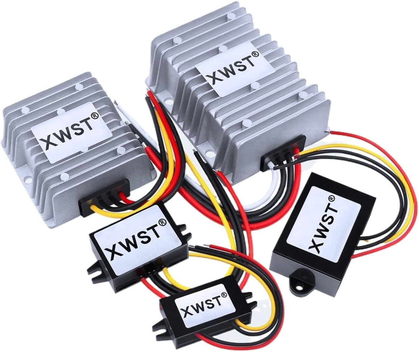 DC DC Converter 20-90v 24V36V48V60V72V to 12V Voltage Regulator 1-24A Power Inverter 12V Buck Adapter for Car(2A ABS Platisc M)