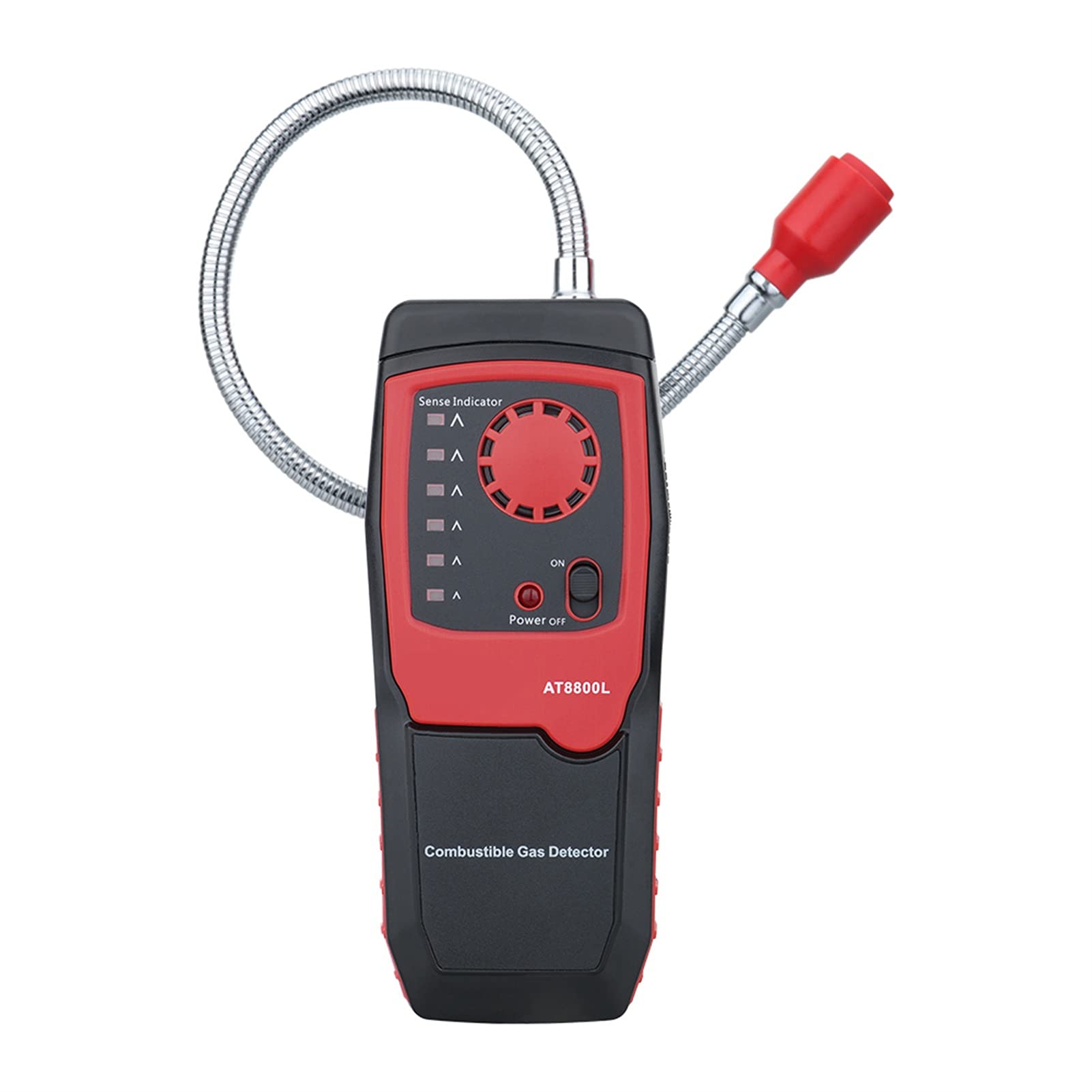 Gasdetektor Gasanalysator Brennbarer Gasdetektoranschluss Entzündliche Erdgas-Leck-Messgeräte-Luftqualitätsmonitor-Alarm for gefährliches Gas(AT8800L)