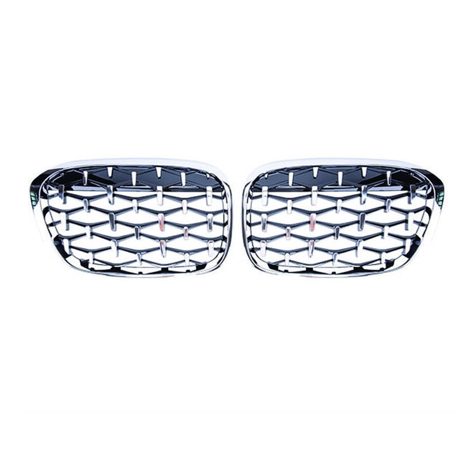 Geetha samochód diamentowy przedni grill wyścigowy, dla BMW, X1 F48 F49 2016 2017 2018 2019 grille w stylu Meteor części samochodowe do stylizacji