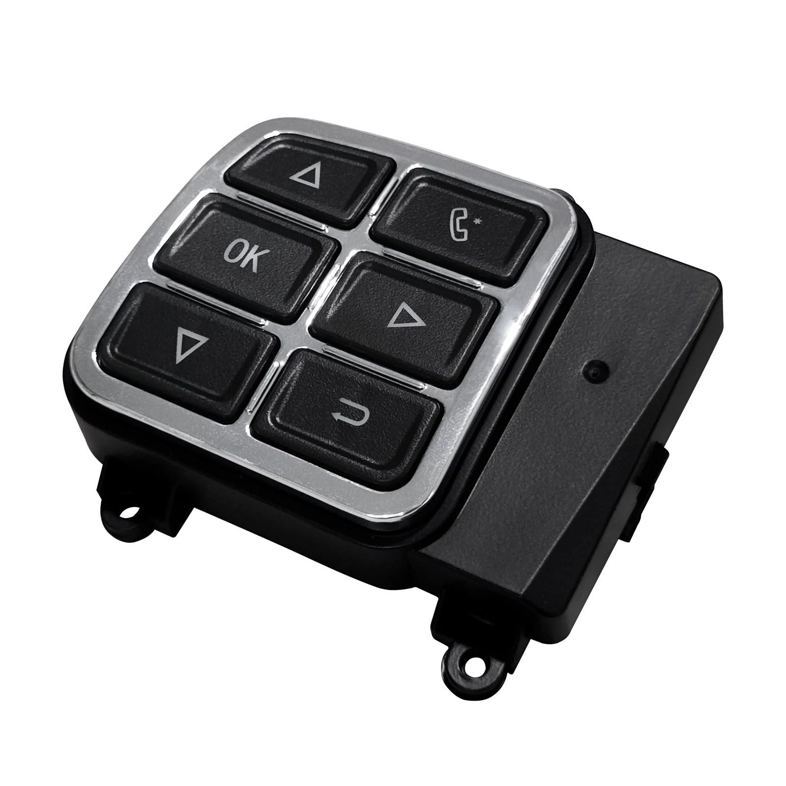 Pantalla táctil Compatible con Jeep Wrangler JK 2011-2018, Panel Digital de 12,3" con Pantalla de 1920 x 720, antirreflejo y Sistema operativo Linux.(Button)