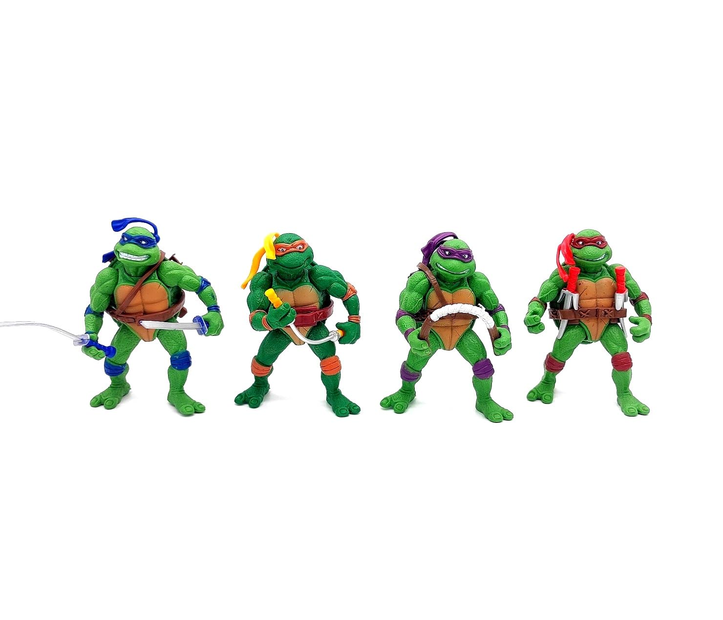 PINAKA Teenage Mutant Ninja Turtles Mike Raph Leo Don Set of 4 Action Figure Toy Doll Figurines (B0CJJVND26) Amazon Price History, Amazon Price Tracker