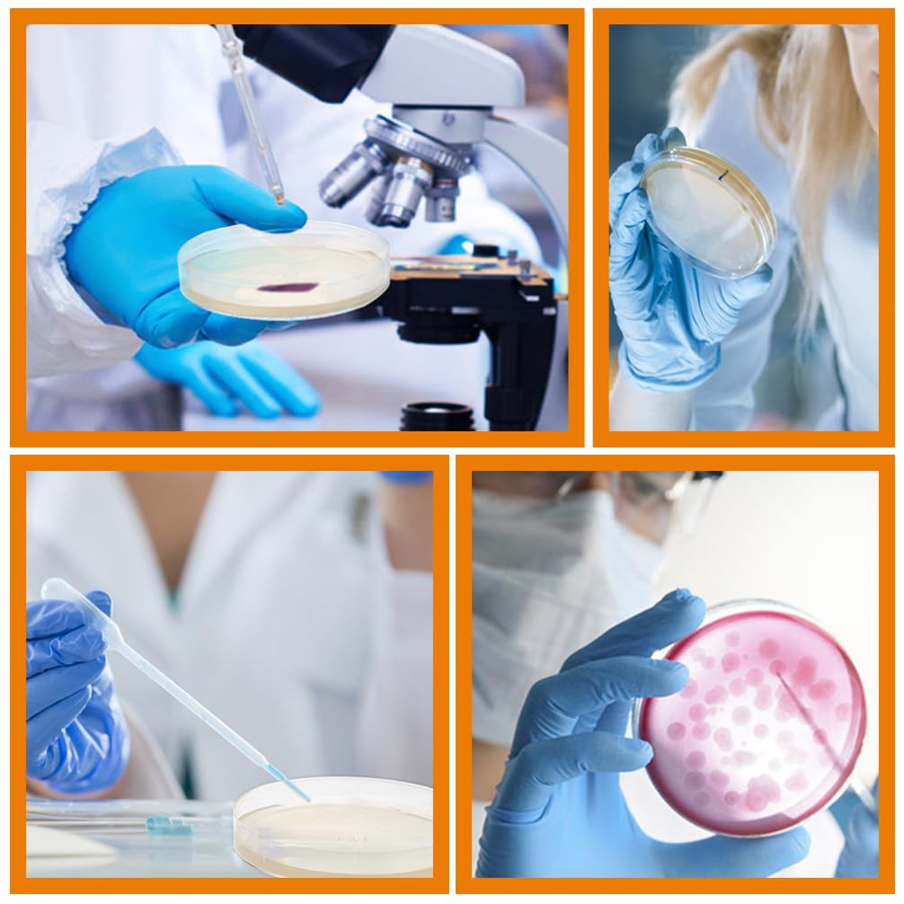 Veemoon 20 Placas de Agar Nutritivo para Cultivo Celular y Almacenamiento en Laboratorio, Material Agar de 7cm, Fáciles de Usar para Experimentos Científicos