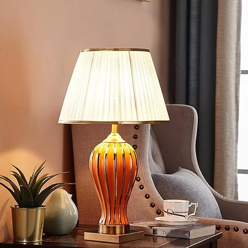 Miniatura 7 de Desk Lamp Reading Light Chinese Ceramic Table Lamp Living Room Decoration Retro Decor Desktop Lamp Bedroom Bed Warm Light Lamp Study Office Eye