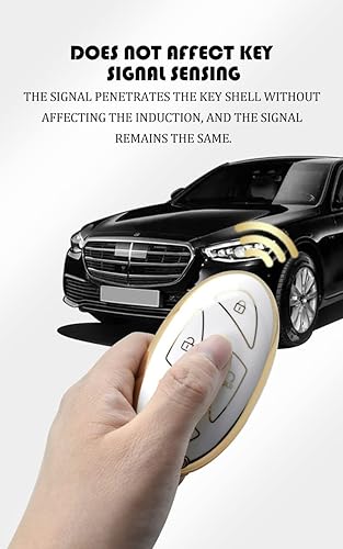 Miniatura 5 de ontto Funda para llavero de automóvil de 7 botones, borde dorado, compatible con Hyundai Ionic 6 Grandeur GN7 2023 Kona Ev 2023 Nuevo Kona SX 2