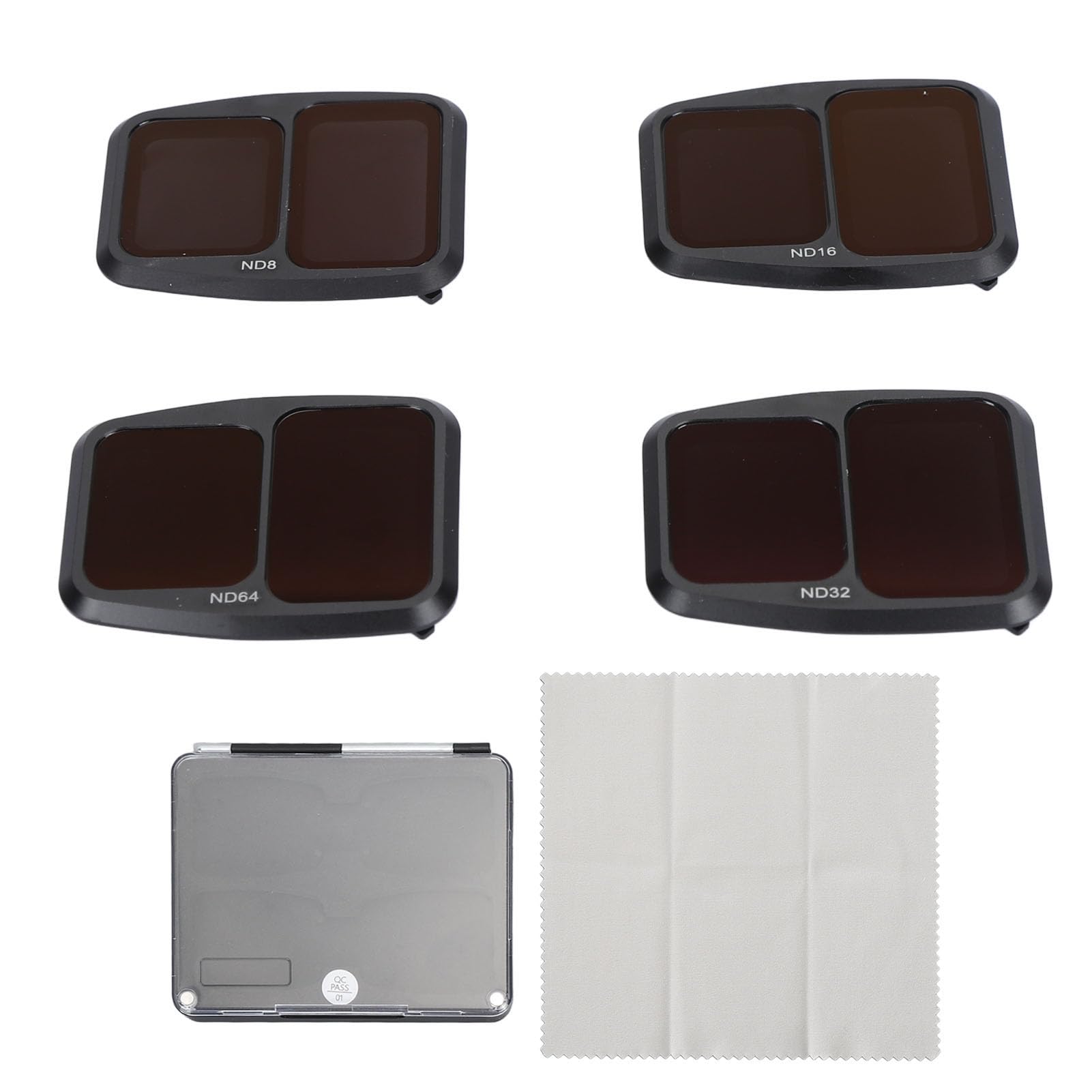Filtro de Lente de Cámara para Drones, 4 Piezas Juego de Filtros para Lentes de Cámara para Drones ND8 ND16 ND32 ND64 HD Vidrio óptico para Air 3