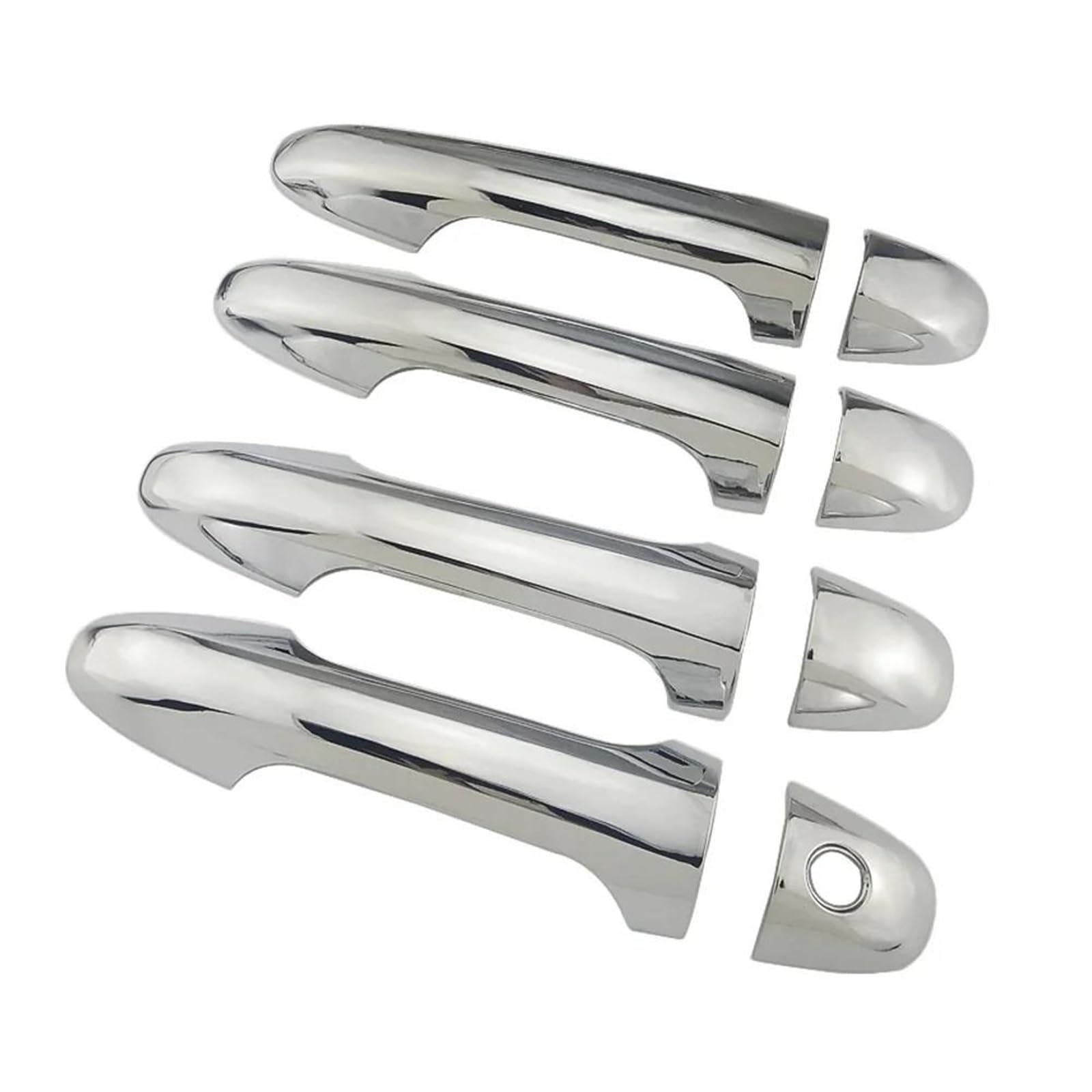 Yytemd Style 1 Car Exterior Door Handle Cover Trim Protection For Toyota For Highlander For Kluger 2015-2019 Xu50 Chrome(Style 1)